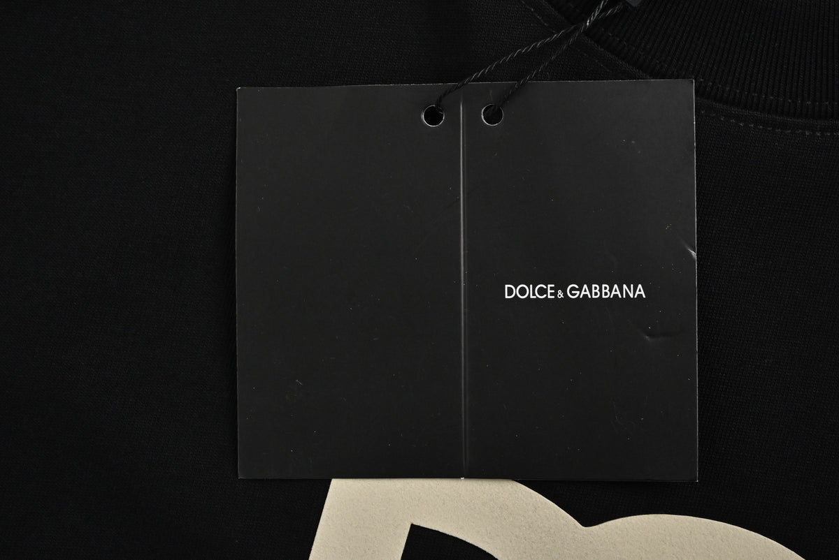 Dolce & Gabbana Oversized DG Monogram Star Print T-Shirt | Black