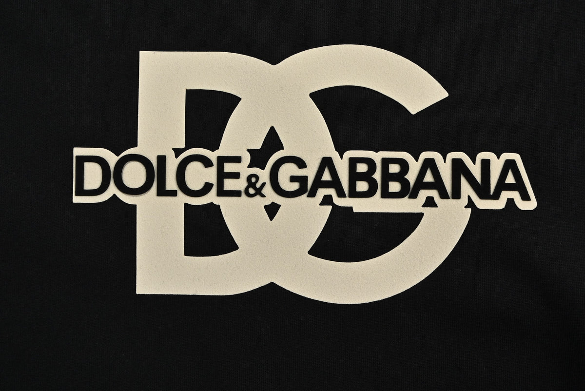 Dolce & Gabbana Oversized DG Monogram Star Print T-Shirt | Black
