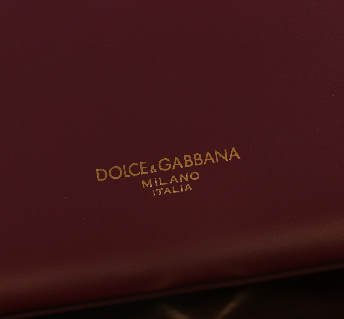Dolce & Gabbana 3-Way Leather Bag — Handbag, Shoulder & Crossbody 18×10.6×7CM