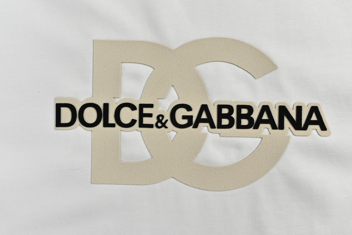 Dolce & Gabbana Oversized DG Monogram Star Print T-Shirt | White