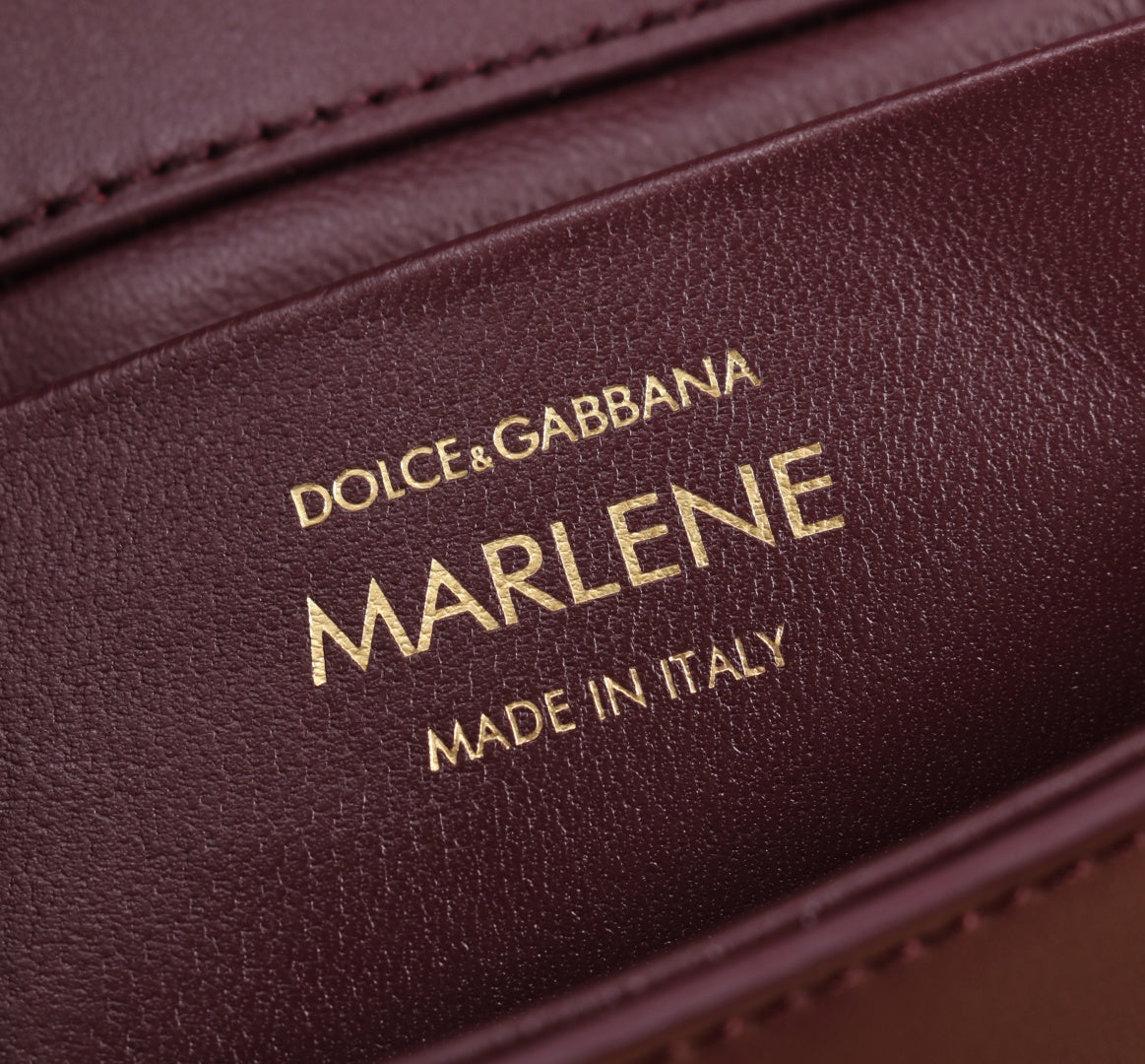 Dolce & Gabbana 3-Way Leather Bag — Handbag, Shoulder & Crossbody 18×10.6×7CM
