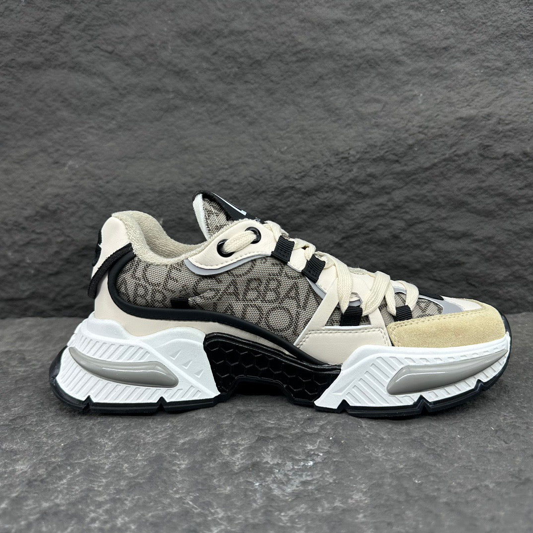 Dolce & Gabbana Airmaster Sneakers | Beige, Grey & Black