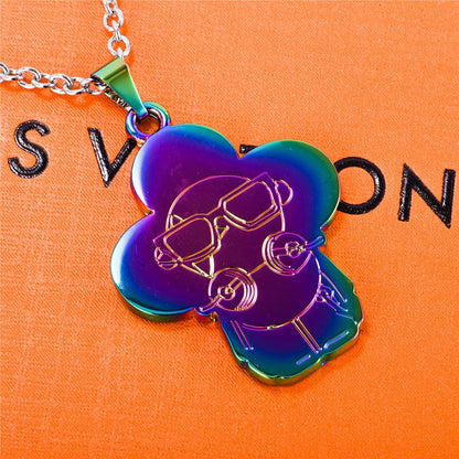Louis Vuitton Iridescent Vivienne Pendant Necklace