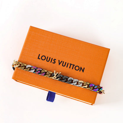 Louis Vuitton Multicolor Monogram Chain Bracelet