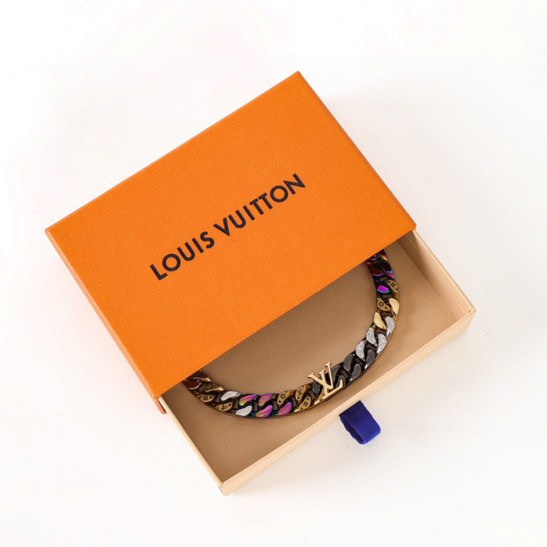 Louis Vuitton Multicolor Monogram Chain Bracelet