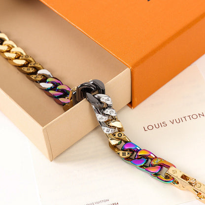 Louis Vuitton Multicolor Monogram Chain Bracelet