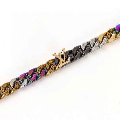 Louis Vuitton Multicolor Monogram Chain Bracelet